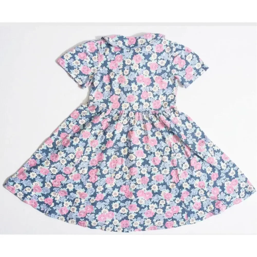 Vintage Laura Ashley Mother & Child Girls Floral Dress | Size 5-6 Years | 1980s